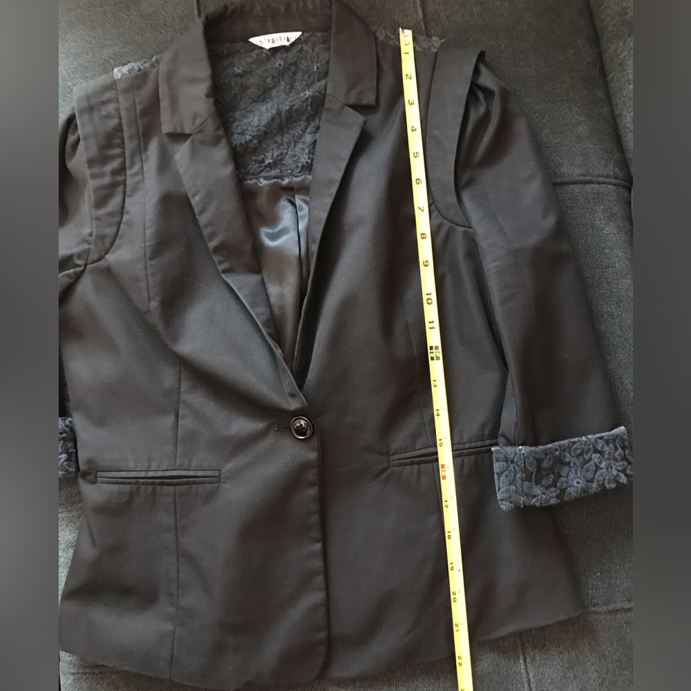 Black Satin Women's Jacket - Picture 5 of 12
